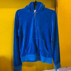 Juicy Couture Blue Hoodie.  Size XL